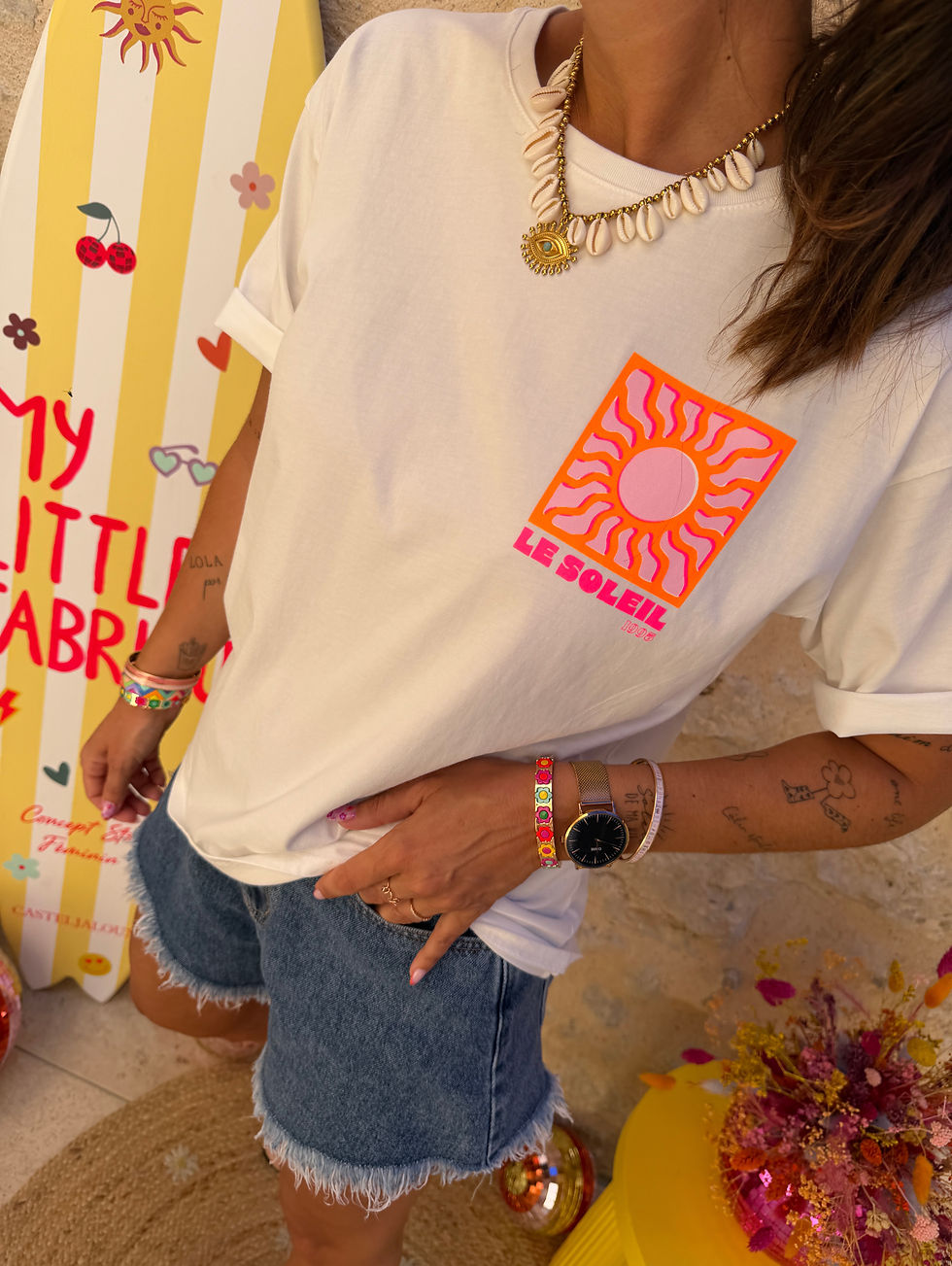 Miniature : T-shirt Soleil 469 blanc 
