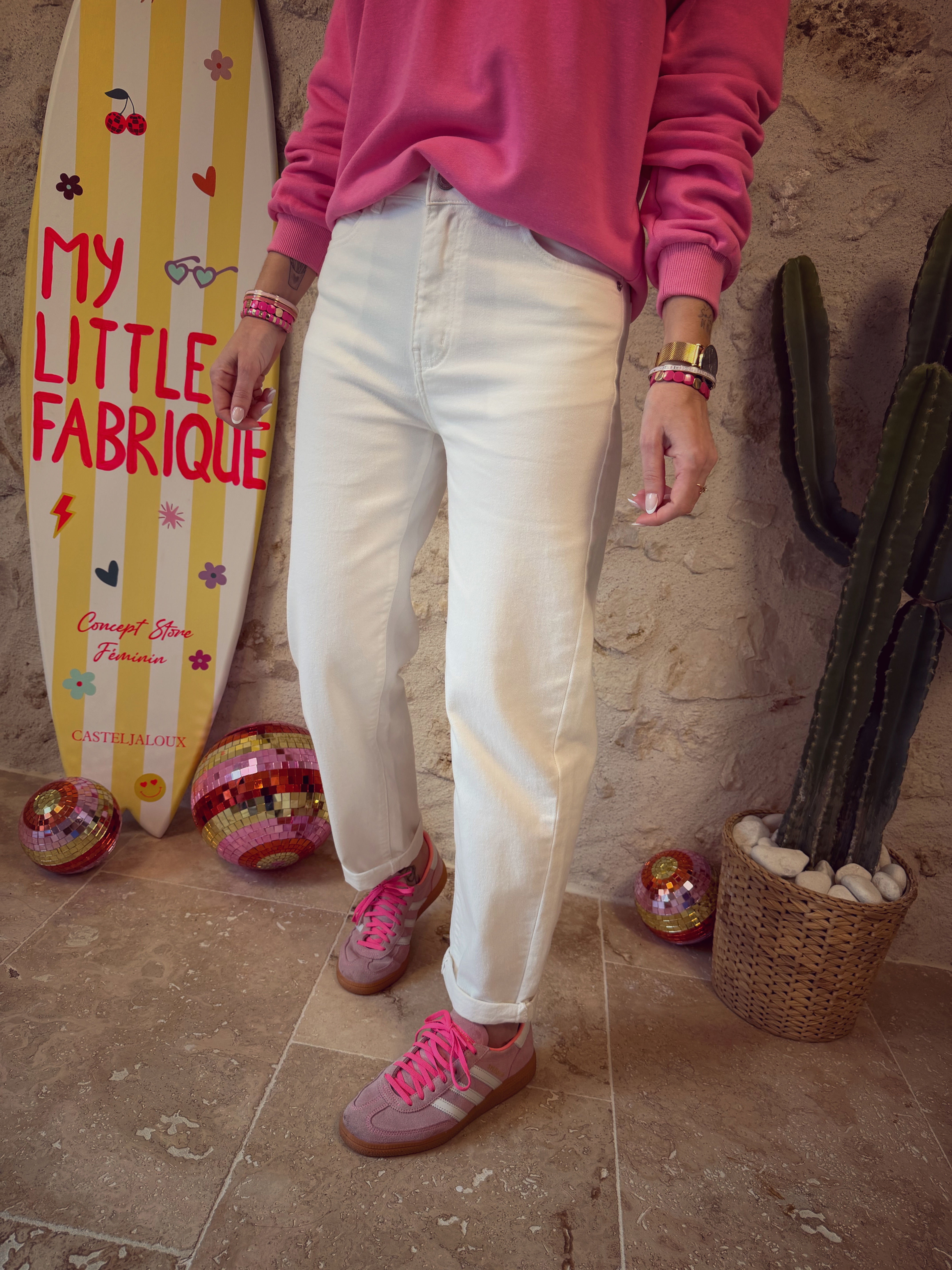 Jeans Gaston 137 blanc 