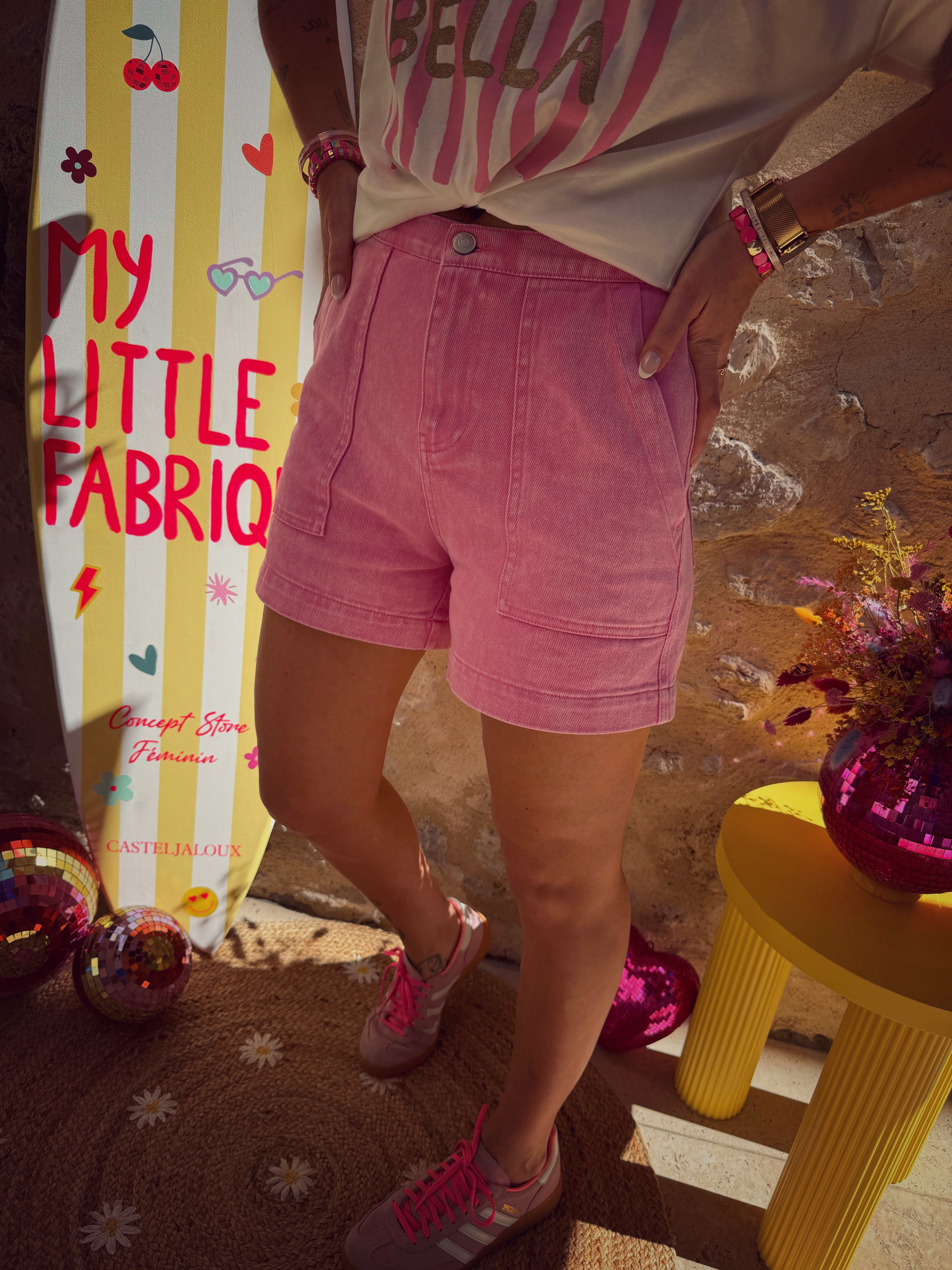 Short Yanis 620 rose