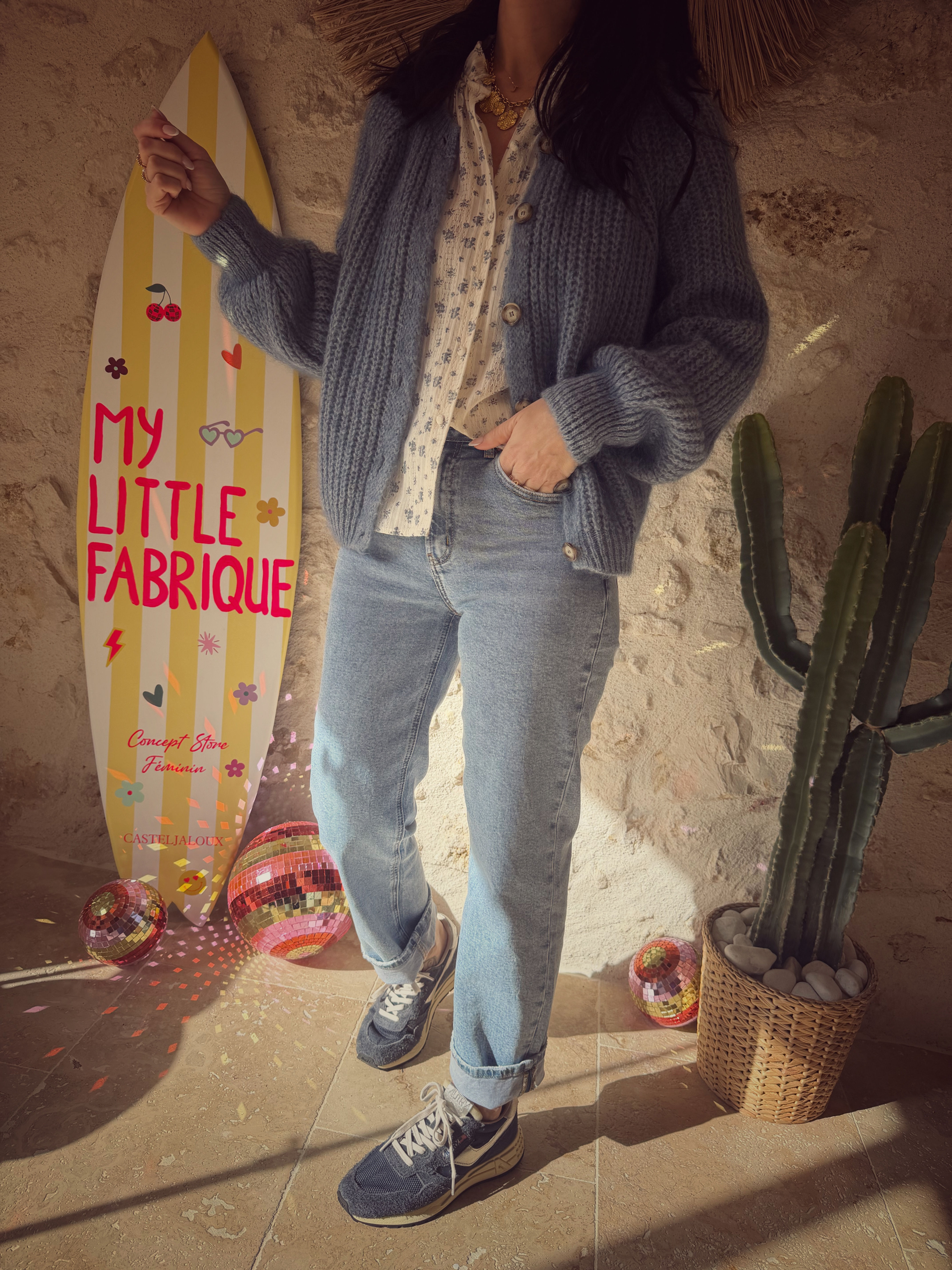 Gilet 406 bleu jeans