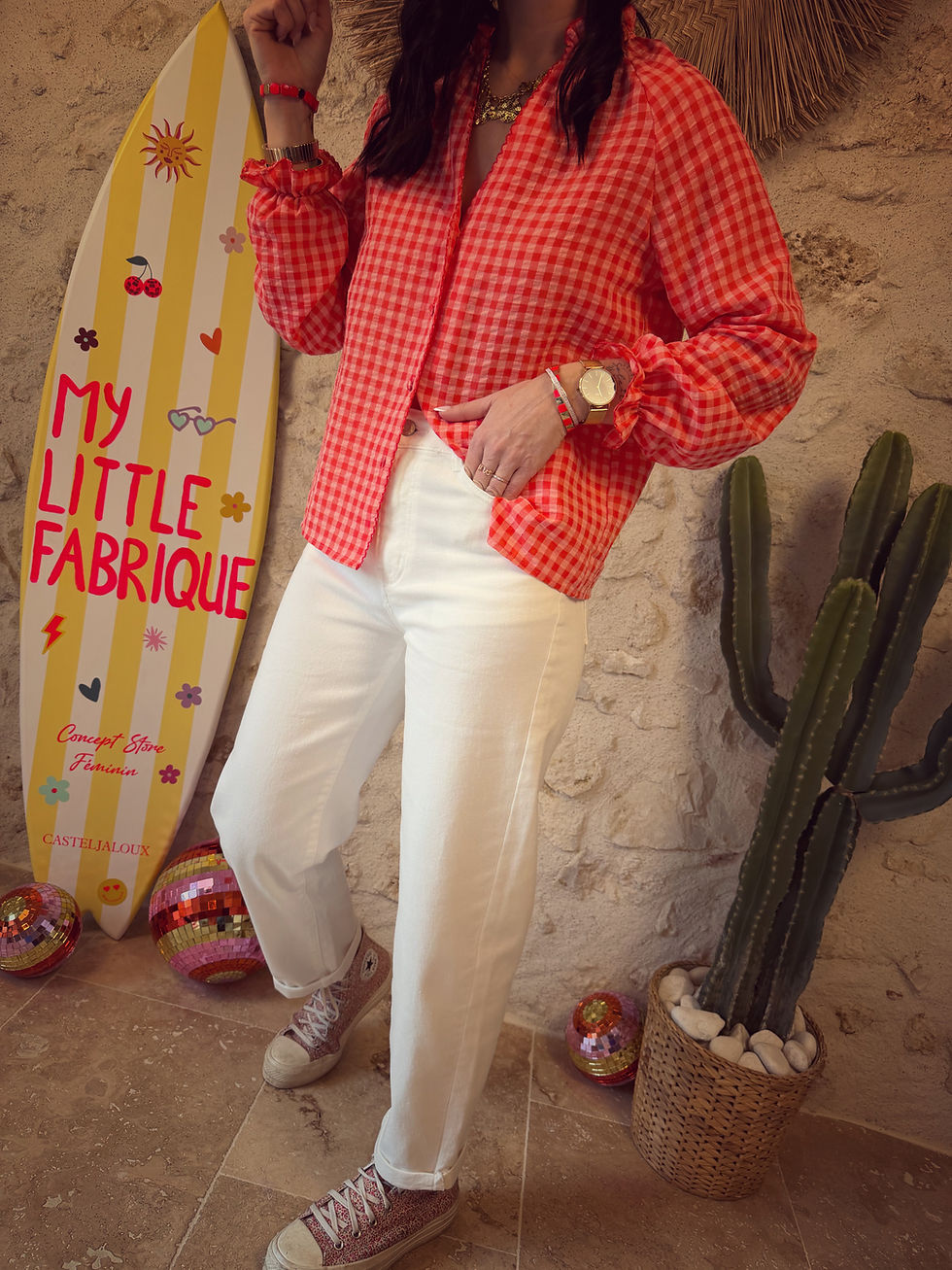 Miniature : Jeans Gaston 137 blanc 