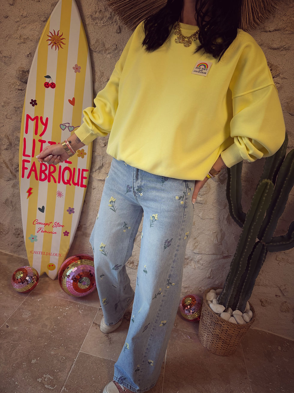 Miniature : Jeans fleuri 049