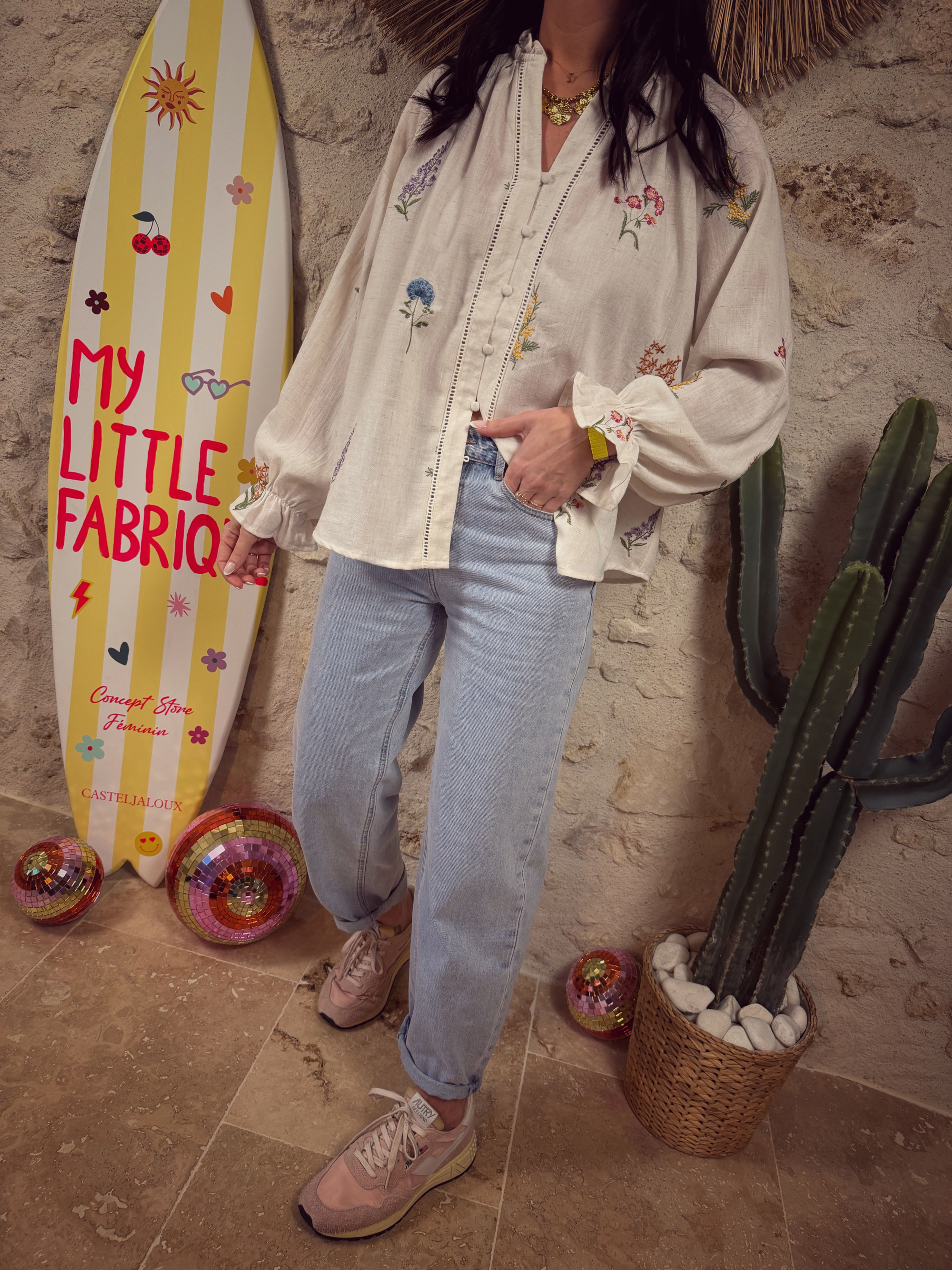 Blouse Caroline 107 beige