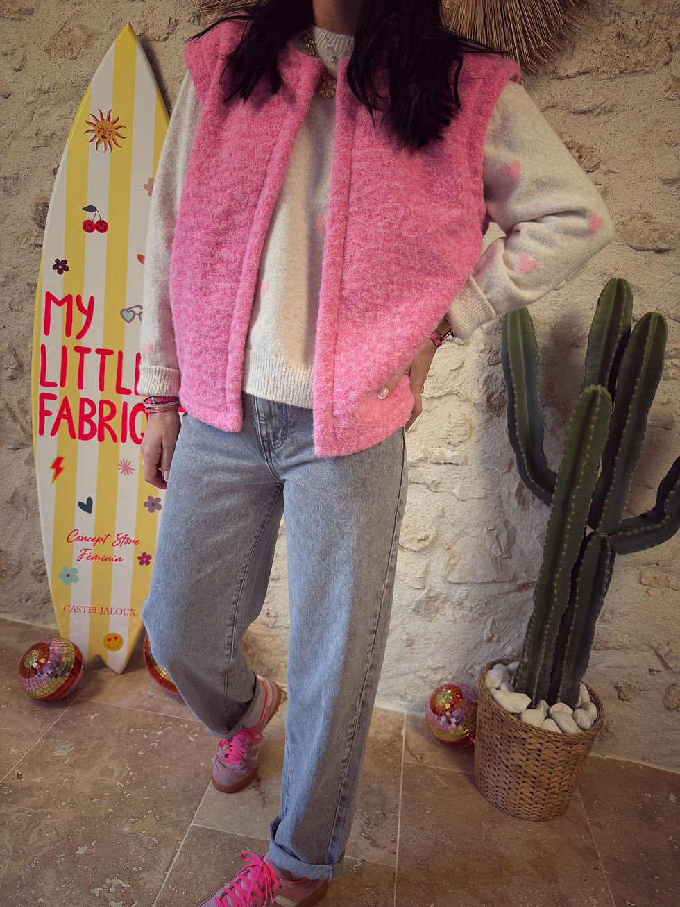Miniature : Gilet Antoine 471 fuchsia