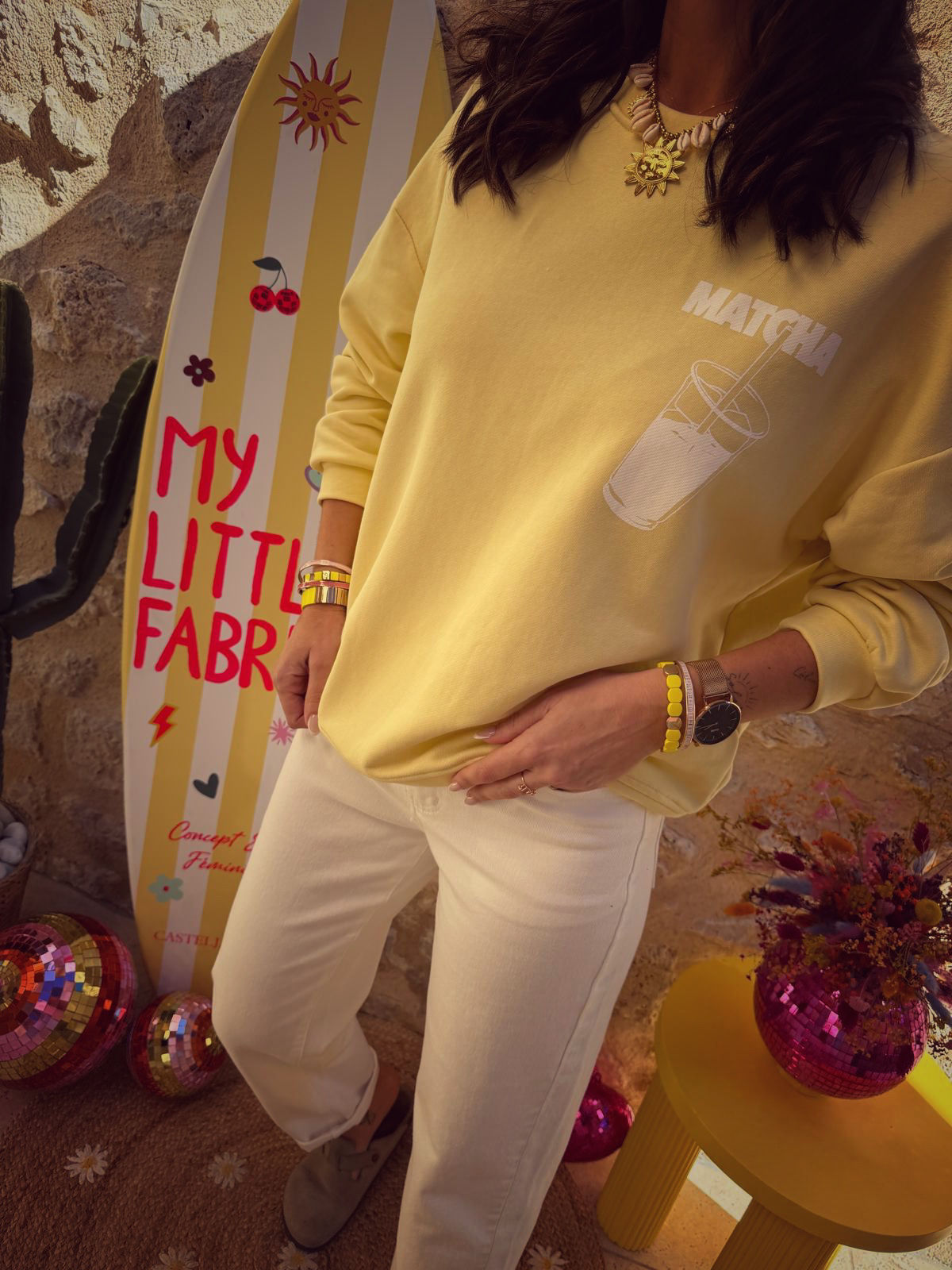 Sweat MATCHA 003 jaune