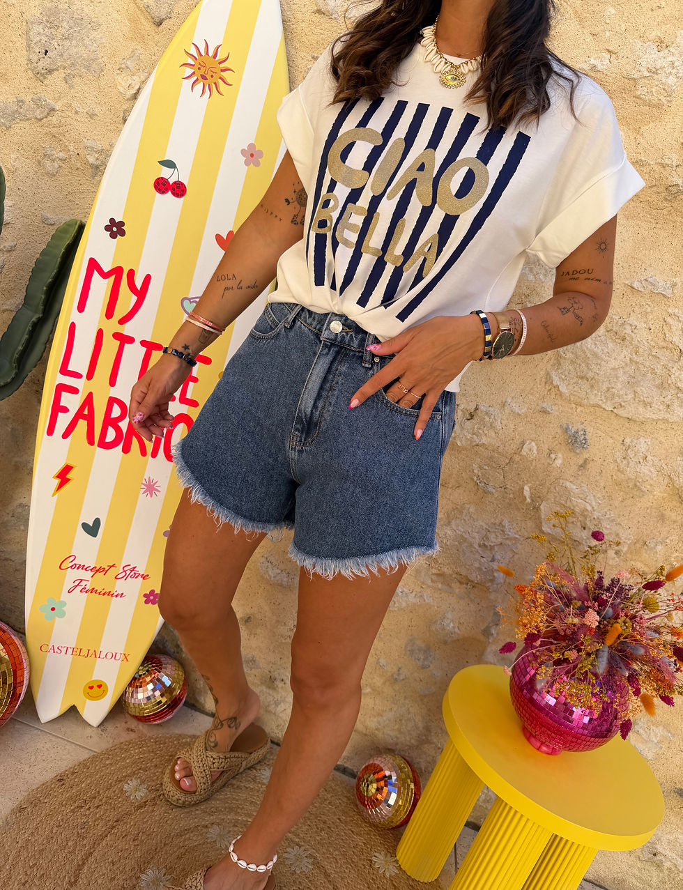 Miniature : T-shirt Ciao Bella 115 Marine 