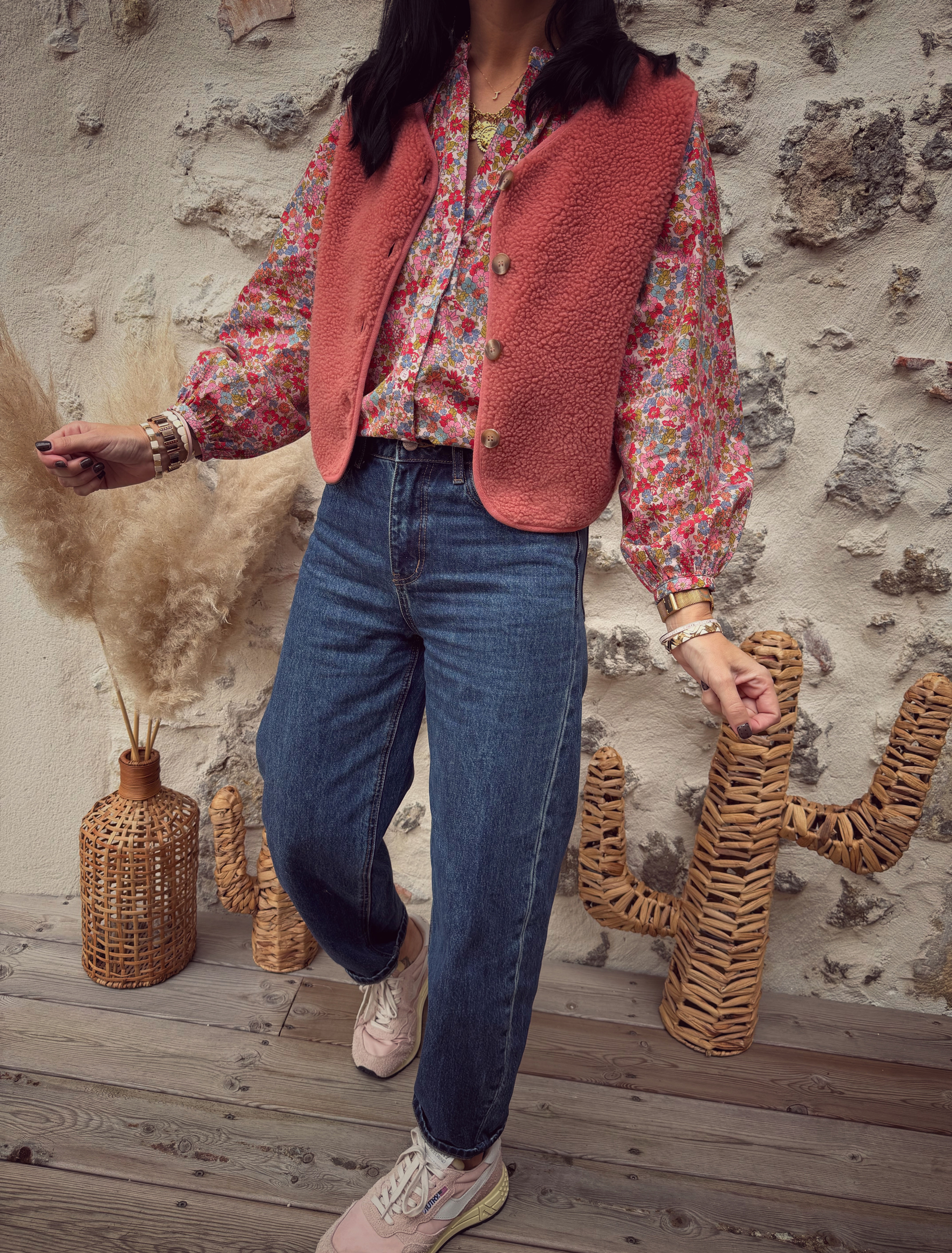 Gilet Antho 180 bois de rose