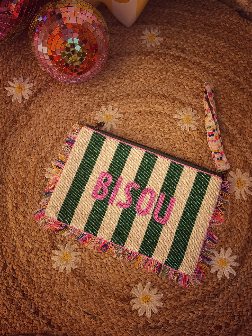 Miniature : Pochette bisou verte 