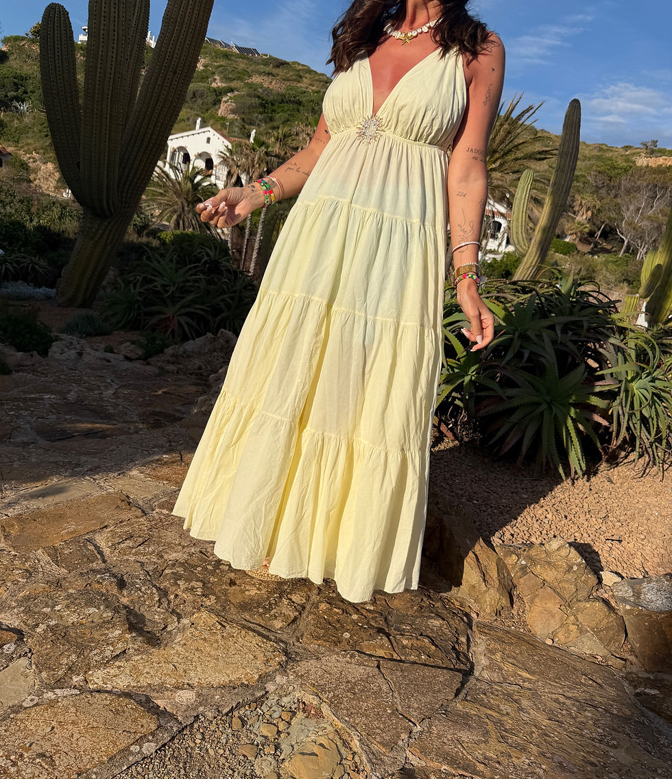 Miniature : Robe Minorca 686 jaune pastel 