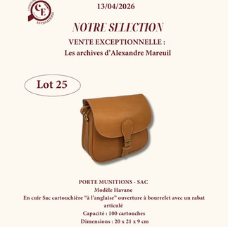 Accessoire de chasse - Alexandre Mareuil - Vente aux enchères