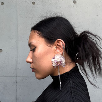 boucle d'oreille artisanale fait à Lyon kami hana