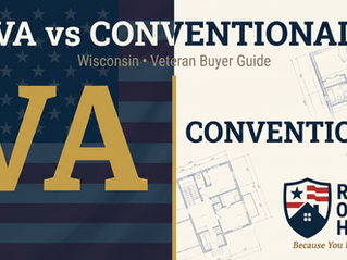 Text VA vs. Conventional Wisconsin Veteran Buyer Guide