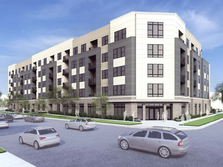 elley Station veterans housing Madison WI - modern apartment building rendering for August 27 2025 groundbreaking ceremony