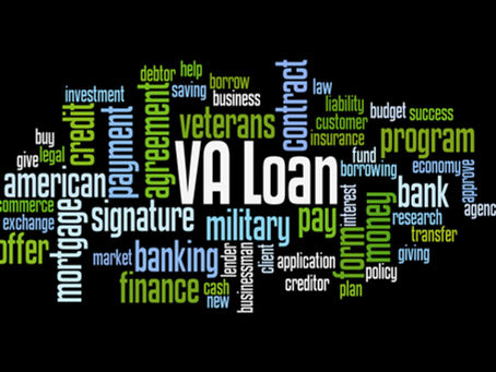 VA loan concepts word cloud highlighting key terms Wisconsin veterans should know when considering home buying options and mortgage programs