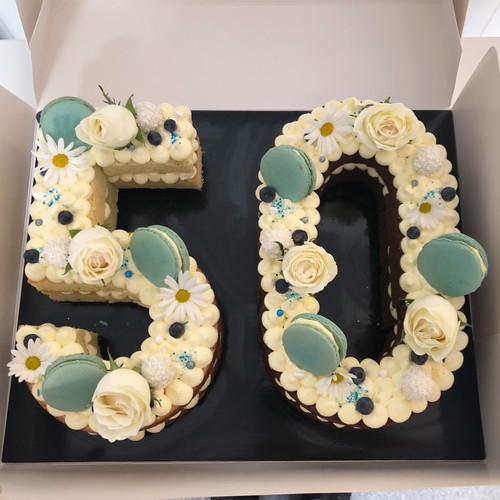 Number and Letter Cakes Cooked By Julia