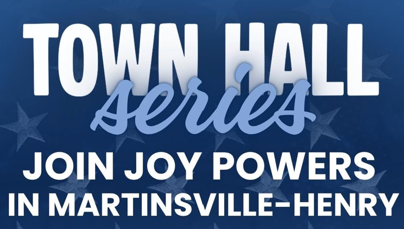 Joy Powers to Hold Town Hall in Martinsville