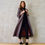 Thumbnail: the delany coat in pink-grey tiger eye tweed