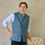 Thumbnail: Tailored Waistcoat in Medium-Weight Seafoam Linen