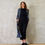 Thumbnail: the biffin in blue-black basketweave bouclé