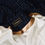 Thumbnail: the brett coat in navy, black and white cotton mix boucle