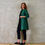 Thumbnail: the ganz coat in emerald flower brocade