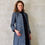 Thumbnail: the biffin in blue-black basketweave bouclé