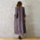 Thumbnail: the delany coat in pink-grey tiger eye tweed