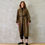 Thumbnail: the long frink in golden brown, black and camel bouclé
