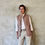 Thumbnail: Antique Rose Silk Linen Waistcoat