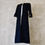 Thumbnail: the brett coat in navy, black and white cotton mix boucle