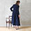 Thumbnail: the biffin coat in dark navy boucle