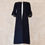 Thumbnail: the brett coat in navy, black and white cotton mix boucle