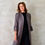Thumbnail: the delany coat in pink-grey tiger eye tweed