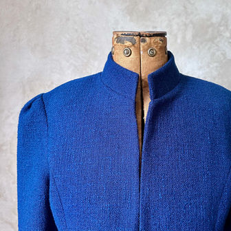 Nehru Collar Hourglass Coat