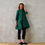 Thumbnail: the ganz coat in emerald flower brocade