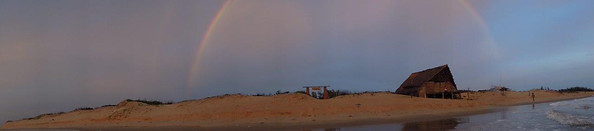 Arc en ciel sur notre beach bar