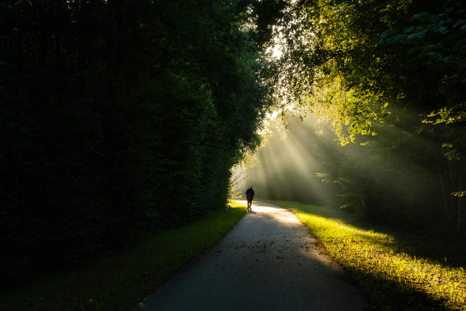 Série photo "À vélo dans la brume"