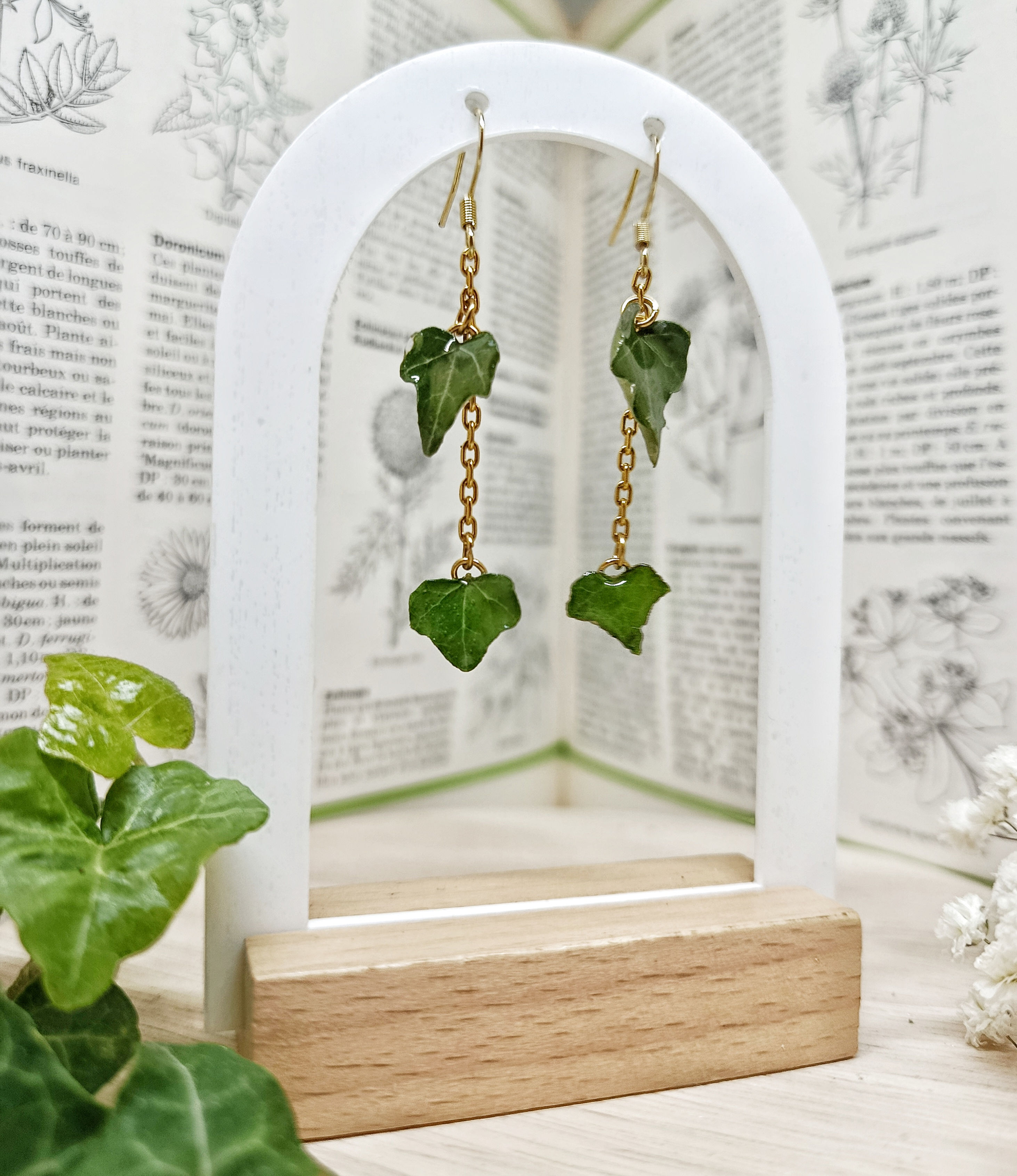 Boucles d'oreilles Lierre