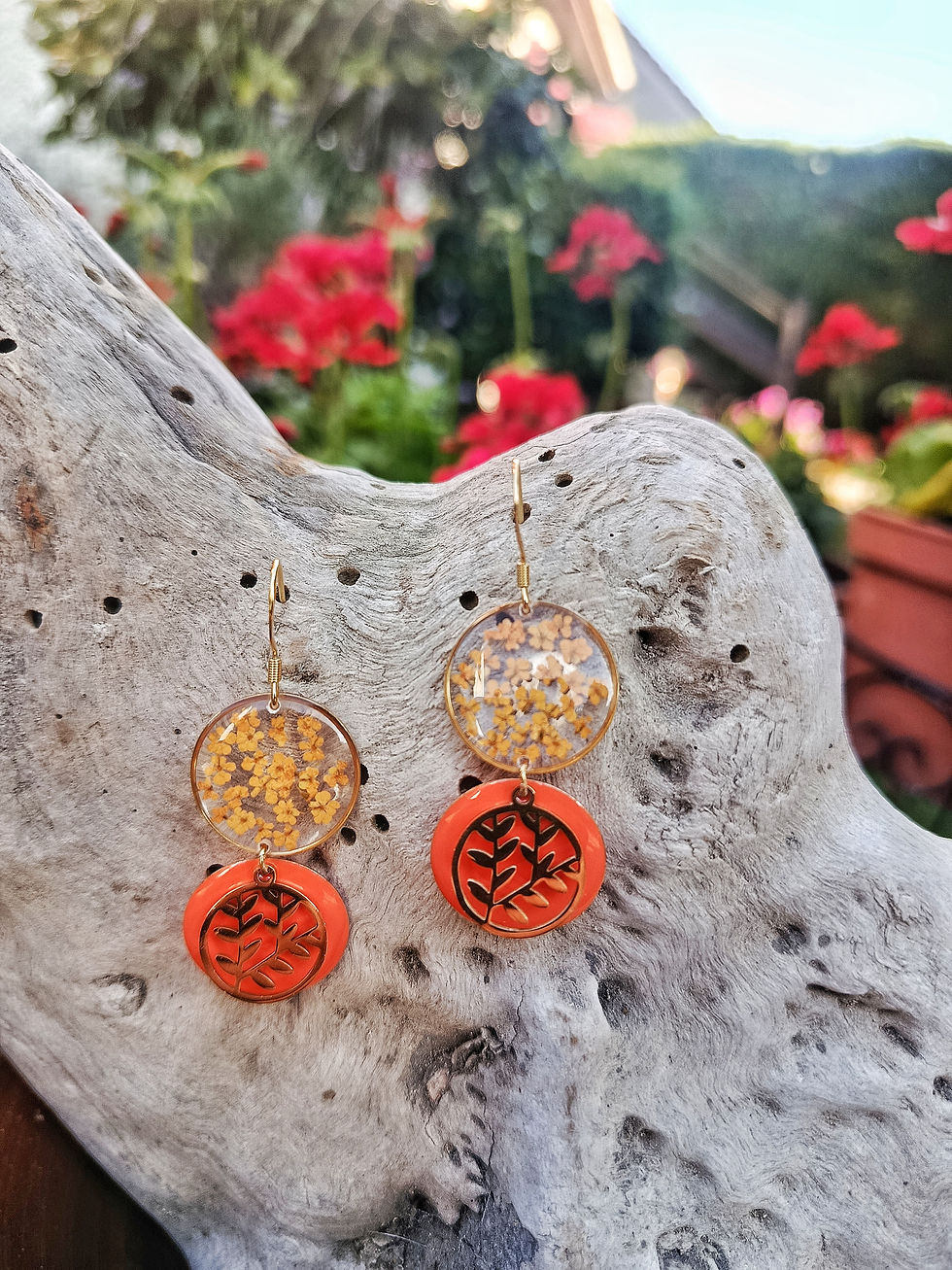 Miniature : Boucles d'oreilles "Dentelles sauvages" 