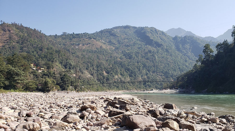 Die Ganga nördlich von Rishikesh