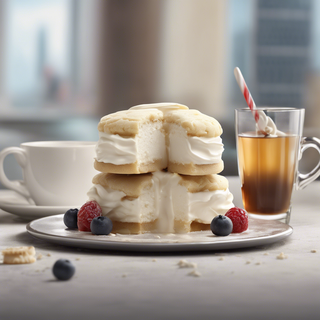 Vanilla Ice Cream and Tea Cake Cookies