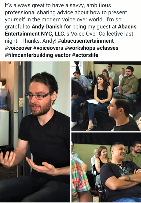 Andy Danish Abacus Entertainment Voice Over Workshop