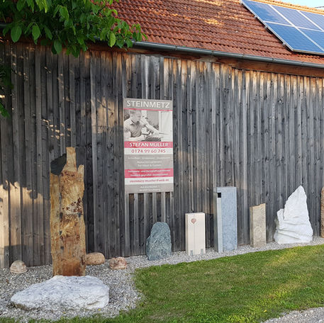 Werkstatt von Steinmetz Stefan Müller in Augsburg
