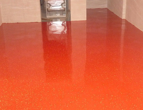 Epoxidharzboden rot