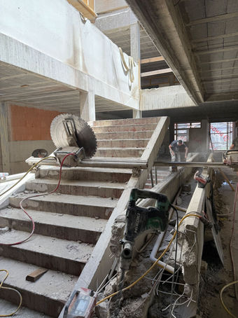 Wandsägen Rückbau Treppe in Salzburg