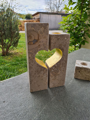 Steinkerze von Steinmetz Stefan Müller