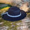 Miniature : Chapeau Fedora noir à large bord