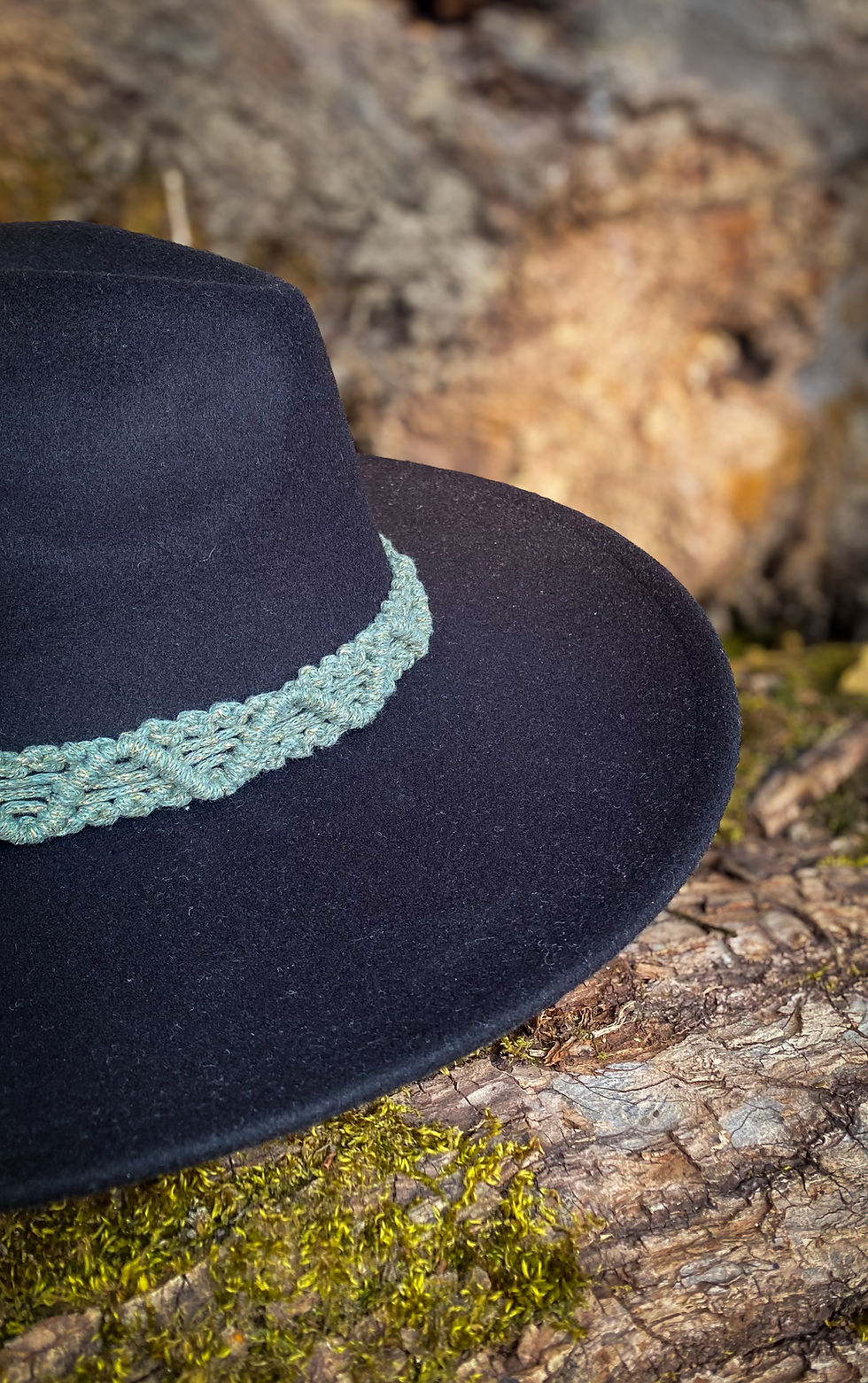 Miniature : Chapeau Fedora noir à large bord