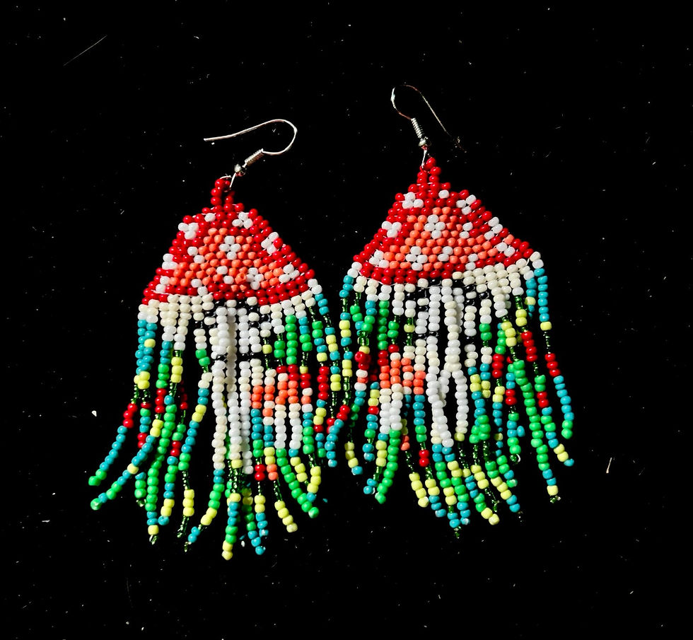 Dancing amanitas-earrings