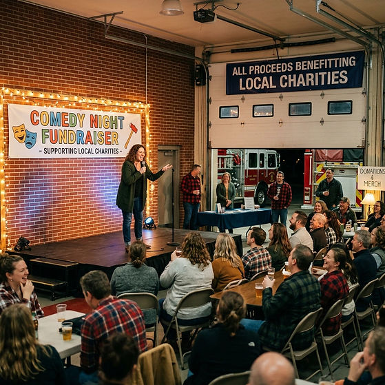 Comedy night fundraiser in a firehouse with all proceeds benefitting local charities.jpg